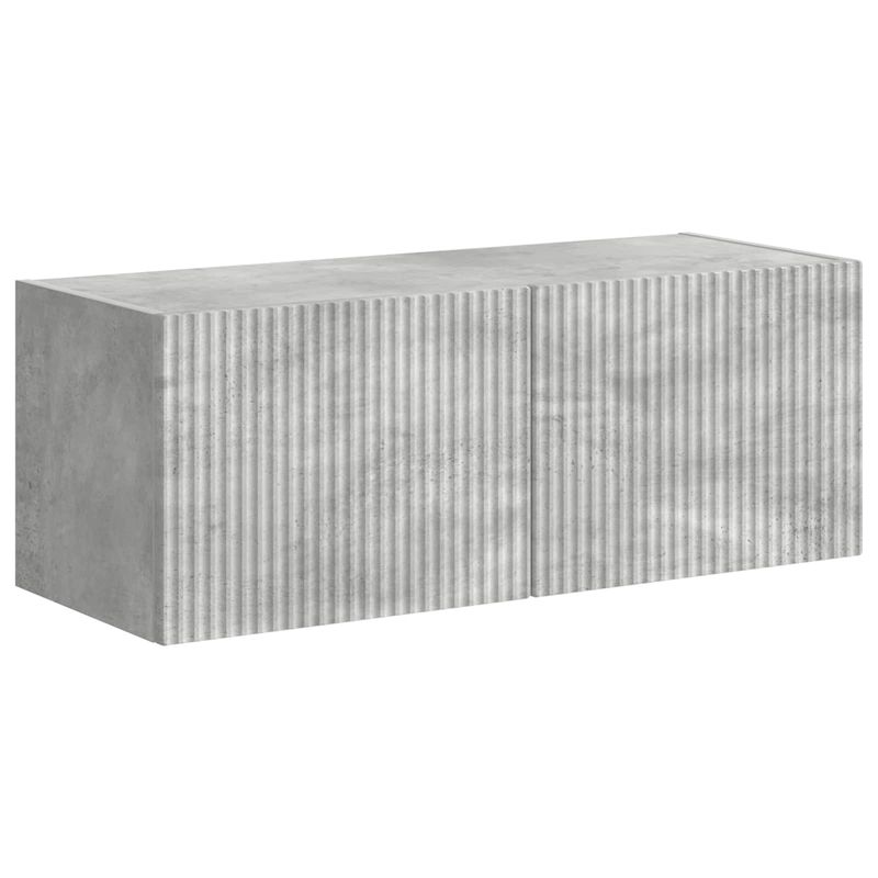 Casa si Gradina - Mobilier - Comode si corpuri - Comode - Set comoda TV Pe perete 6 pcs Gri din beton Lemn compozit - Infinity.ro