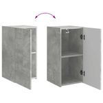 Casa si Gradina - Mobilier - Comode si corpuri - Comode - Set comoda TV Pe perete 6 pcs Gri din beton Lemn compozit - Infinity.ro