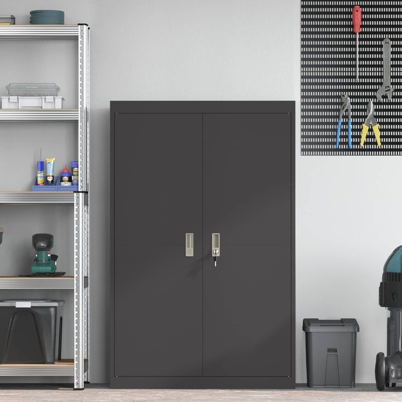 Casa si Gradina - Mobilier - Dulapuri si sifoniere - Dulapuri - Dulap de depozitare cu depozitare 2 pcs Negru 90 x 40 x 140 cm - Infinity.ro