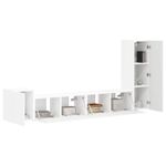 Casa si Gradina - Mobilier - Comode si corpuri - Comode - Set comoda TV Pe perete 3 pcs Alb Lemn compozit - Infinity.ro