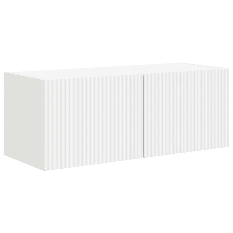Casa si Gradina - Mobilier - Comode si corpuri - Comode - Set comoda TV Pe perete 3 pcs Alb Lemn compozit - Infinity.ro