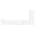 Casa si Gradina - Mobilier - Comode si corpuri - Comode - Set comoda TV Pe perete 3 pcs Alb Lemn compozit - Infinity.ro