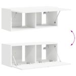 Casa si Gradina - Mobilier - Comode si corpuri - Comode - Set comoda TV Pe perete 3 pcs Alb Lemn compozit - Infinity.ro