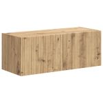 Casa si Gradina - Mobilier - Comode si corpuri - Comode - Set comoda TV Pe perete 3 pcs Stejar Artizanal Lemn compozit - Infinity.ro