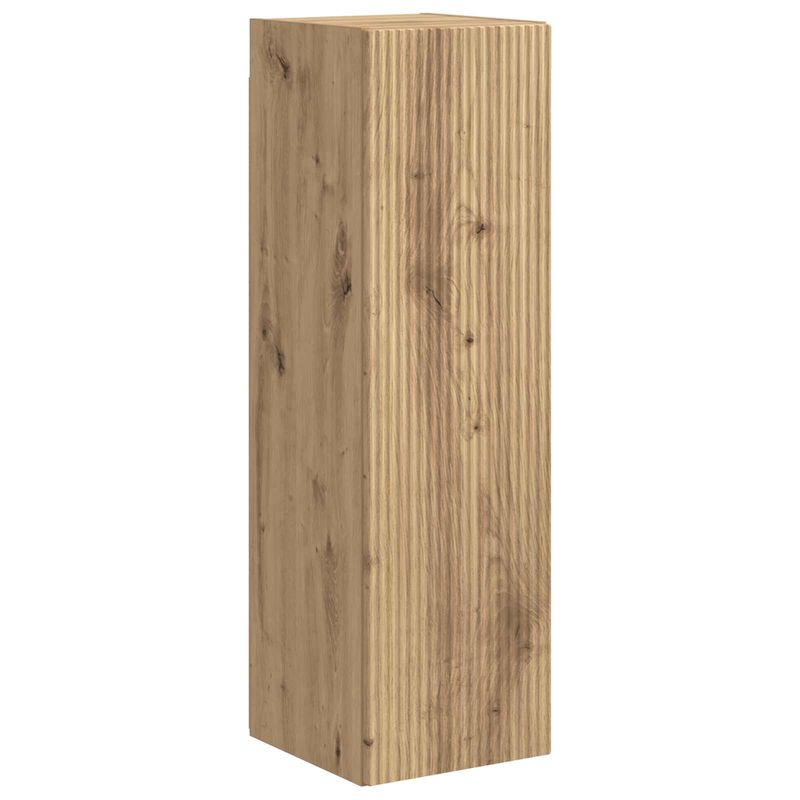 Casa si Gradina - Mobilier - Comode si corpuri - Comode - Set comoda TV Pe perete 3 pcs Stejar Artizanal Lemn compozit - Infinity.ro