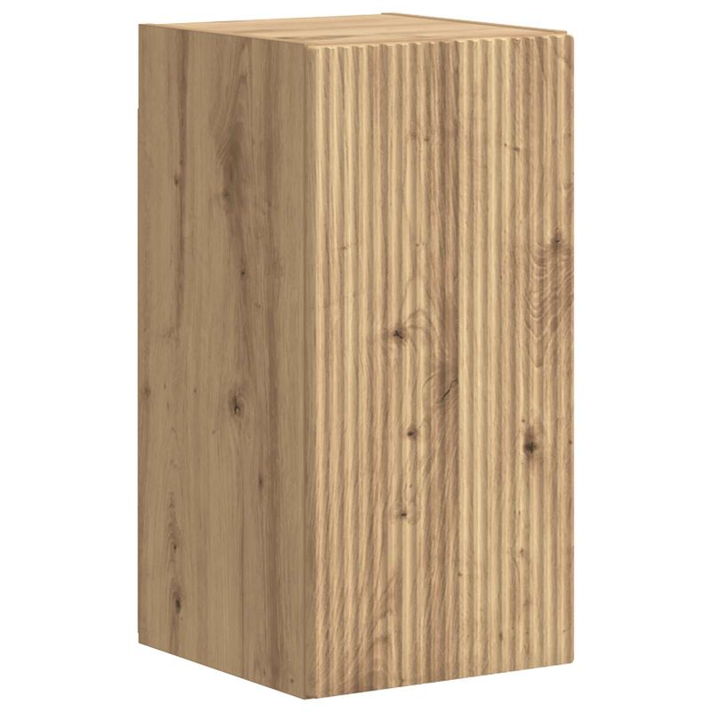 Casa si Gradina - Mobilier - Comode si corpuri - Comode - Set comoda TV Pe perete 3 pcs Stejar Artizanal Lemn compozit - Infinity.ro