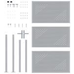 Casa si Gradina - Constructii - Usi interior, exterior si garaj - Usi garaj - Poarta de gradina Argintiu 100 x 150 cm Otel inoxidabil - Infinity.ro