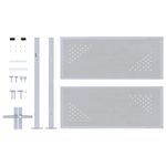 Casa si Gradina - Constructii - Usi interior, exterior si garaj - Usi garaj - Poarta de gradina Argintiu 100 x 75 cm Otel inoxidabil - Infinity.ro