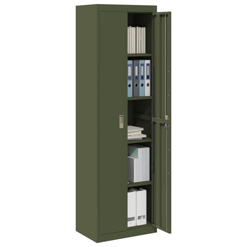 Casa si Gradina - Mobilier - Dulapuri si sifoniere - Dulapuri - Dulap de depozitare 2 pcs Verde masliniu 60 x 40 x 200 cm - Infinity.ro