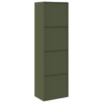 Casa si Gradina - Mobilier - Dulapuri si sifoniere - Dulapuri - Dulap de depozitare 2 pcs Verde masliniu 60 x 40 x 200 cm - Infinity.ro