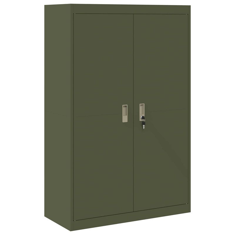 Casa si Gradina - Mobilier - Dulapuri si sifoniere - Dulapuri - Dulap de depozitare 2 pcs Verde masliniu 90 x 40 x 140 cm - Infinity.ro