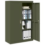 Casa si Gradina - Mobilier - Dulapuri si sifoniere - Dulapuri - Dulap de depozitare 2 pcs Verde masliniu 90 x 40 x 140 cm - Infinity.ro