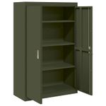 Casa si Gradina - Mobilier - Dulapuri si sifoniere - Dulapuri - Dulap de depozitare 2 pcs Verde masliniu 90 x 40 x 140 cm - Infinity.ro