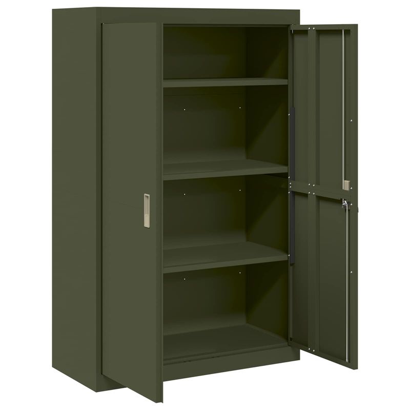 Casa si Gradina - Mobilier - Dulapuri si sifoniere - Dulapuri - Dulap de depozitare 2 pcs Verde masliniu 90 x 40 x 140 cm - Infinity.ro