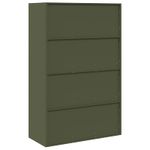 Casa si Gradina - Mobilier - Dulapuri si sifoniere - Dulapuri - Dulap de depozitare 2 pcs Verde masliniu 90 x 40 x 140 cm - Infinity.ro