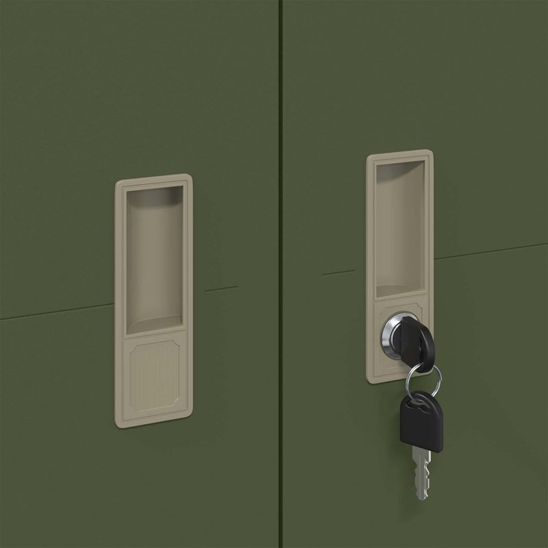 Casa si Gradina - Mobilier - Dulapuri si sifoniere - Dulapuri - Dulap de depozitare 2 pcs Verde masliniu 90 x 40 x 140 cm - Infinity.ro