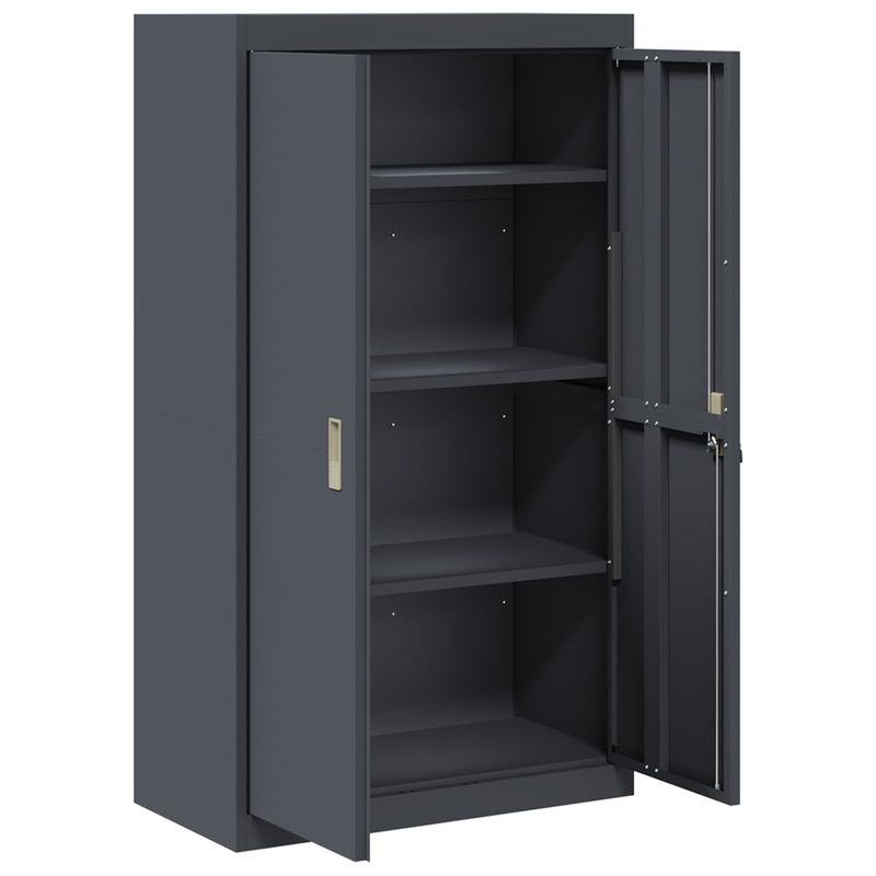 Casa si Gradina - Mobilier - Dulapuri si sifoniere - Dulapuri - Dulap de depozitare 2 pcs Antracit 80 x 40 x 140 cm - Infinity.ro