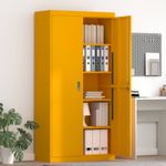 Casa si Gradina - Mobilier - Dulapuri si sifoniere - Dulapuri - Dulap de depozitare 2 pcs Galben mustar 90 x 40 x 180 cm - Infinity.ro