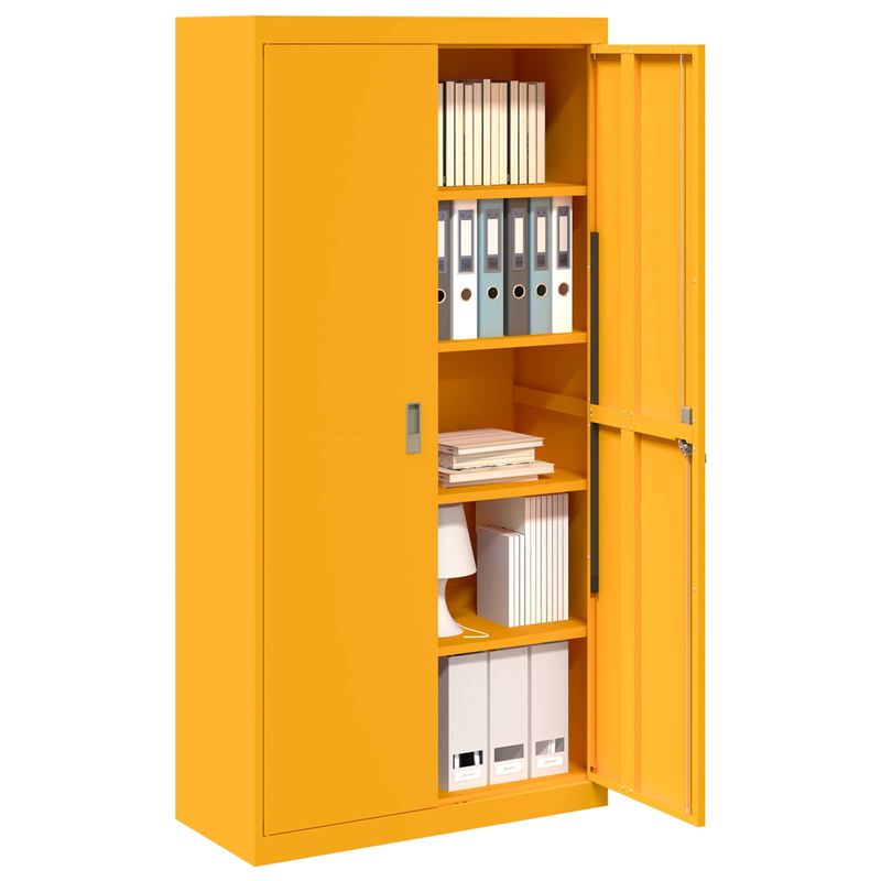 Casa si Gradina - Mobilier - Dulapuri si sifoniere - Dulapuri - Dulap de depozitare 2 pcs Galben mustar 90 x 40 x 180 cm - Infinity.ro