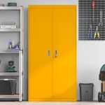 Casa si Gradina - Mobilier - Dulapuri si sifoniere - Dulapuri - Dulap de depozitare 2 pcs Galben mustar 90 x 40 x 180 cm - Infinity.ro