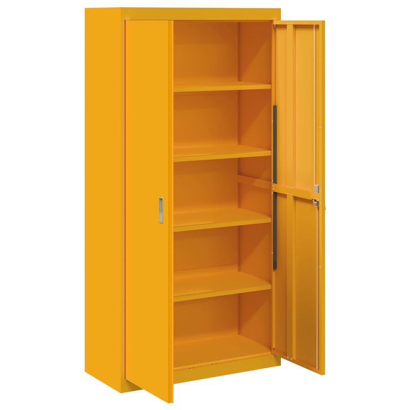 Casa si Gradina - Mobilier - Dulapuri si sifoniere - Dulapuri - Dulap de depozitare 2 pcs Galben mustar 90 x 40 x 180 cm - Infinity.ro