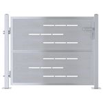 Casa si Gradina - Constructii - Usi interior, exterior si garaj - Usi garaj - Poarta de gradina Argintiu 100 x 75 cm Otel inoxidabil - Infinity.ro