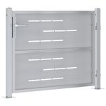 Casa si Gradina - Constructii - Usi interior, exterior si garaj - Usi garaj - Poarta de gradina Argintiu 100 x 75 cm Otel inoxidabil - Infinity.ro