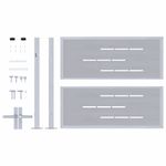 Casa si Gradina - Constructii - Usi interior, exterior si garaj - Usi garaj - Poarta de gradina Argintiu 100 x 75 cm Otel inoxidabil - Infinity.ro