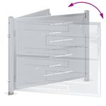 Casa si Gradina - Constructii - Usi interior, exterior si garaj - Usi garaj - Poarta de gradina Argintiu 100 x 75 cm Otel inoxidabil - Infinity.ro