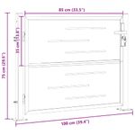 Casa si Gradina - Constructii - Usi interior, exterior si garaj - Usi garaj - Poarta de gradina Argintiu 100 x 75 cm Otel inoxidabil - Infinity.ro