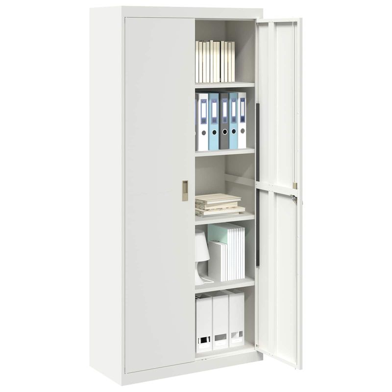 Casa si Gradina - Mobilier - Dulapuri si sifoniere - Dulapuri - Dulap de depozitare cu depozitare 2 pcs Alb 90 x 40 x 200 cm - Infinity.ro