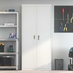 Casa si Gradina - Mobilier - Dulapuri si sifoniere - Dulapuri - Dulap de depozitare cu depozitare 2 pcs Alb 90 x 40 x 200 cm - Infinity.ro
