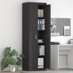Casa si Gradina - Mobilier - Dulapuri si sifoniere - Dulapuri - Dulap de depozitare cu depozitare 2 pcs Negru 60 x 40 x 200 cm - Infinity.ro