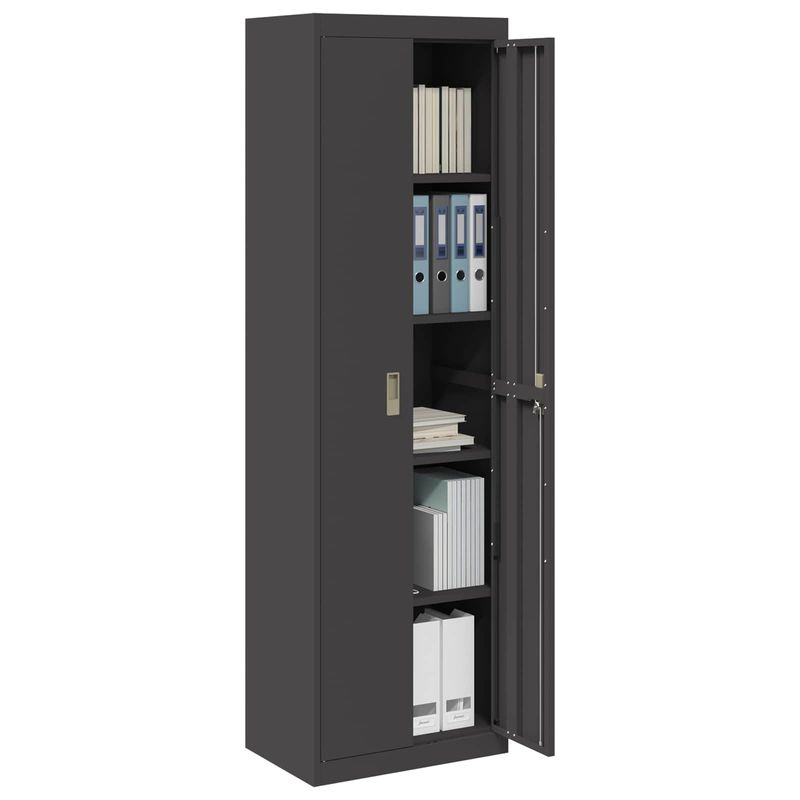 Casa si Gradina - Mobilier - Dulapuri si sifoniere - Dulapuri - Dulap de depozitare cu depozitare 2 pcs Negru 60 x 40 x 200 cm - Infinity.ro