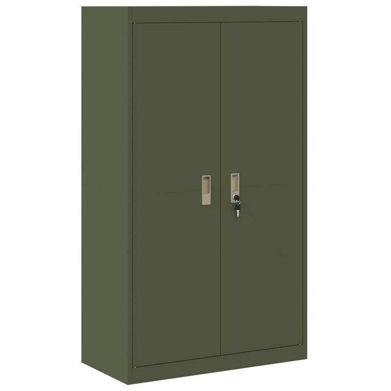 Casa si Gradina - Mobilier - Dulapuri si sifoniere - Dulapuri - Dulap de depozitare 2 pcs Verde masliniu 80 x 40 x 140 cm - Infinity.ro