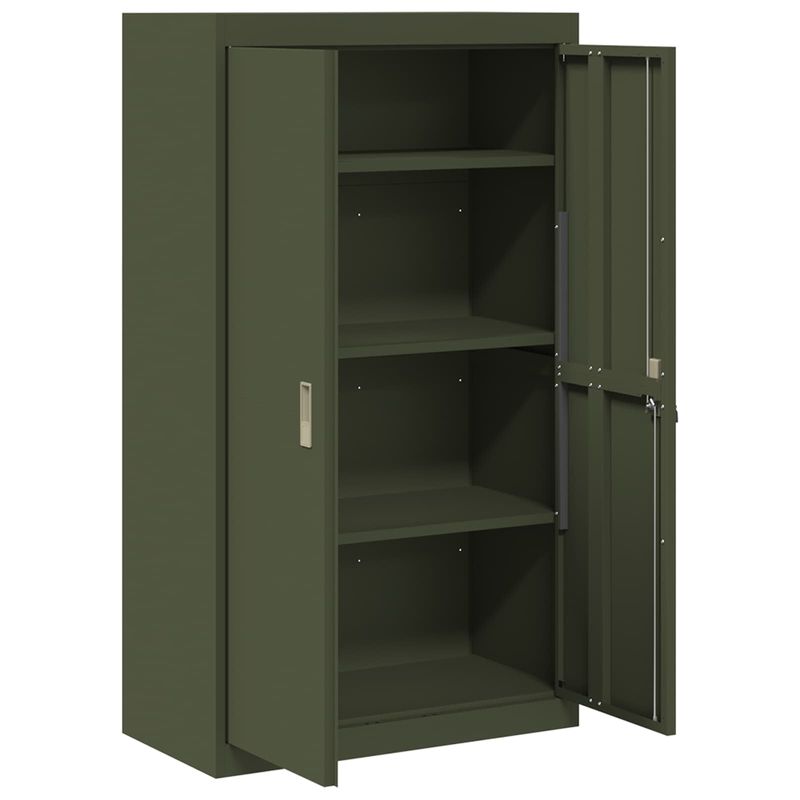 Casa si Gradina - Mobilier - Dulapuri si sifoniere - Dulapuri - Dulap de depozitare 2 pcs Verde masliniu 80 x 40 x 140 cm - Infinity.ro