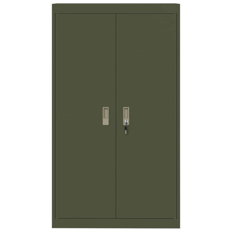 Casa si Gradina - Mobilier - Dulapuri si sifoniere - Dulapuri - Dulap de depozitare 2 pcs Verde masliniu 80 x 40 x 140 cm - Infinity.ro