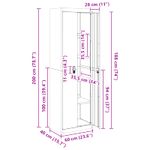 Casa si Gradina - Mobilier - Dulapuri si sifoniere - Dulapuri - Dulap de depozitare 2 pcs Antracit 60 x 40 x 200 cm - Infinity.ro