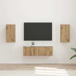 Casa si Gradina - Mobilier - Seturi de mobilier - Seturi living - Set de mobilier Stejar Artizanal 60 x 31 x 29,5 cm - Infinity.ro