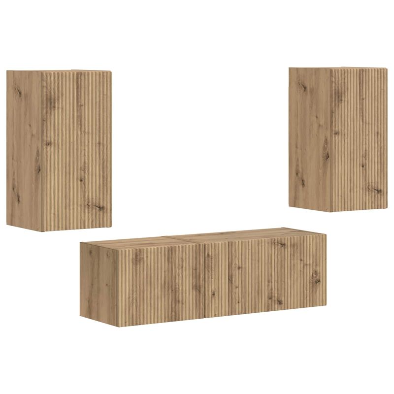 Casa si Gradina - Mobilier - Seturi de mobilier - Seturi living - Set de mobilier Stejar Artizanal 60 x 31 x 29,5 cm - Infinity.ro