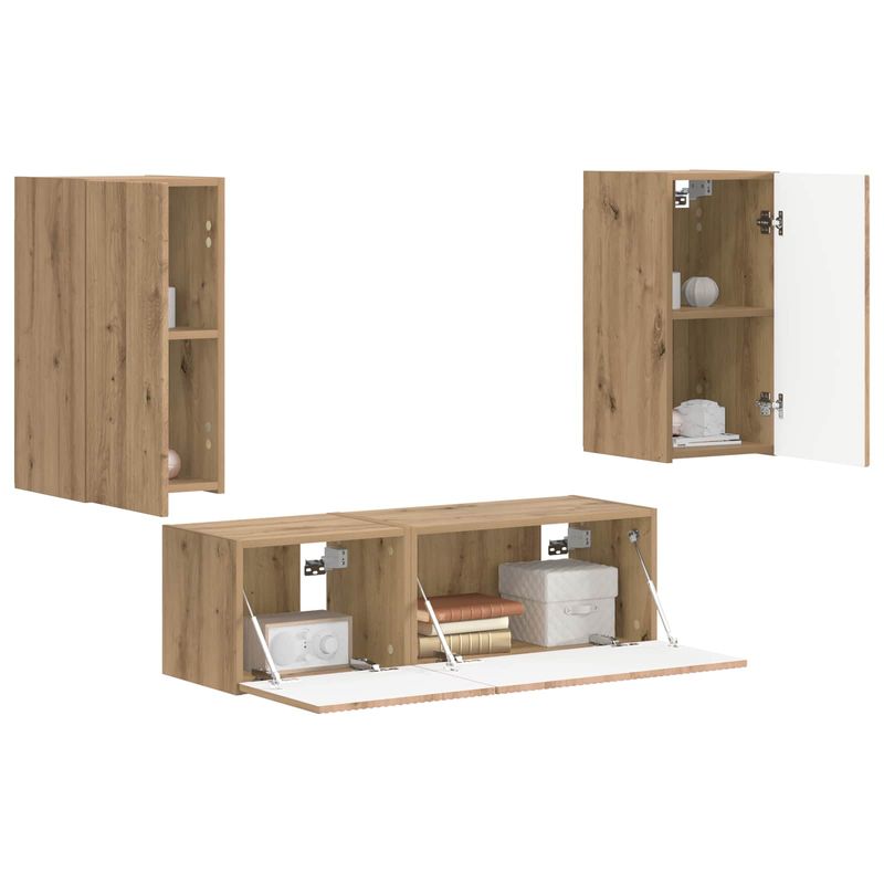 Casa si Gradina - Mobilier - Seturi de mobilier - Seturi living - Set de mobilier Stejar Artizanal 60 x 31 x 29,5 cm - Infinity.ro