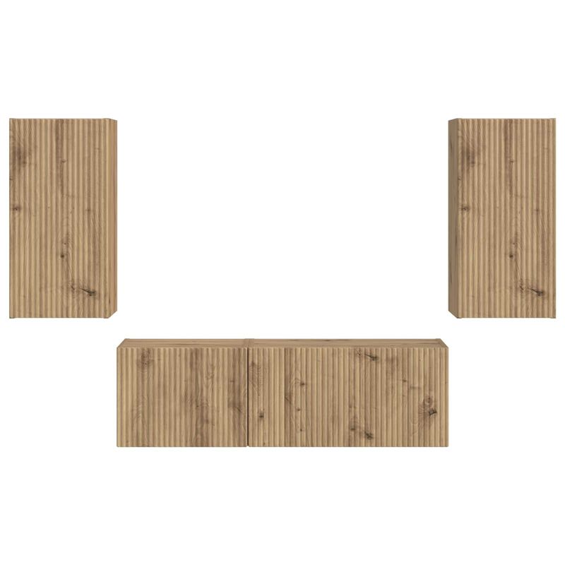 Casa si Gradina - Mobilier - Seturi de mobilier - Seturi living - Set de mobilier Stejar Artizanal 60 x 31 x 29,5 cm - Infinity.ro