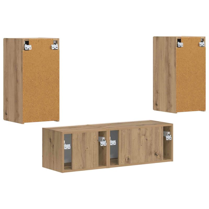 Casa si Gradina - Mobilier - Seturi de mobilier - Seturi living - Set de mobilier Stejar Artizanal 60 x 31 x 29,5 cm - Infinity.ro