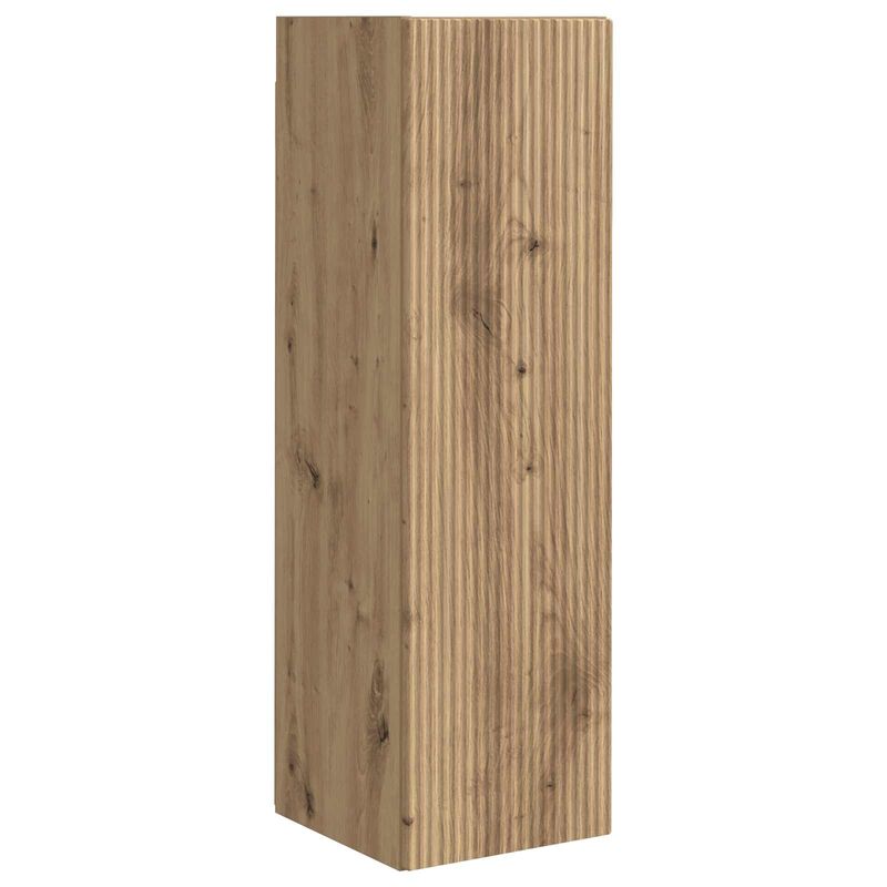 Casa si Gradina - Mobilier - Comode si corpuri - Comode - Set comoda TV Pe perete 3 pcs Stejar Artizanal Lemn compozit - Infinity.ro