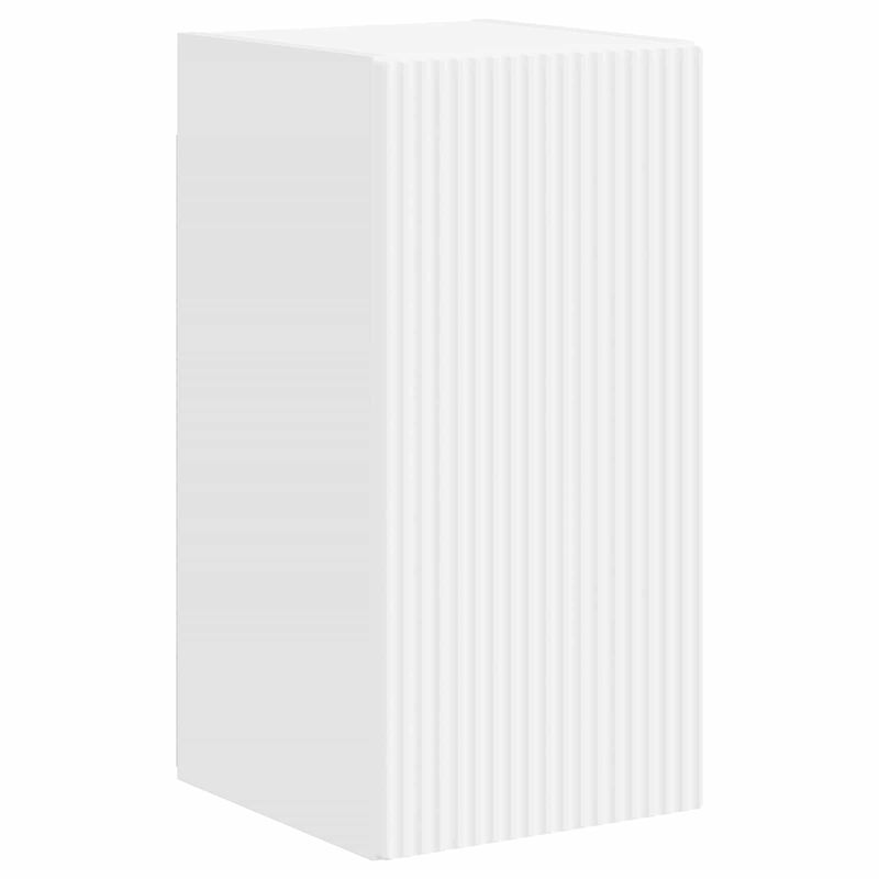 Casa si Gradina - Mobilier - Comode si corpuri - Comode - Set comoda TV Pe perete 3 pcs Alb lucios Lemn compozit - Infinity.ro