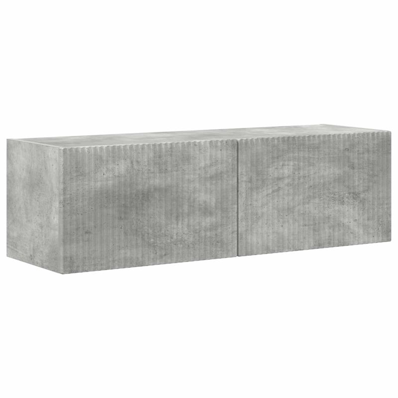 Casa si Gradina - Mobilier - Comode si corpuri - Comode - Set comoda TV Pe perete 5 pcs Gri din beton Lemn compozit - Infinity.ro