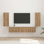 Casa si Gradina - Mobilier - Seturi de mobilier - Seturi living - Set de mobilier Stejar Artizanal 78,5 x 30 x 29,5 cm - Infinity.ro