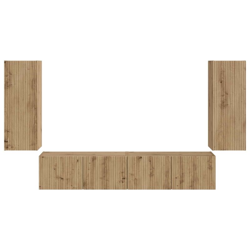 Casa si Gradina - Mobilier - Seturi de mobilier - Seturi living - Set de mobilier Stejar Artizanal 78,5 x 30 x 29,5 cm - Infinity.ro