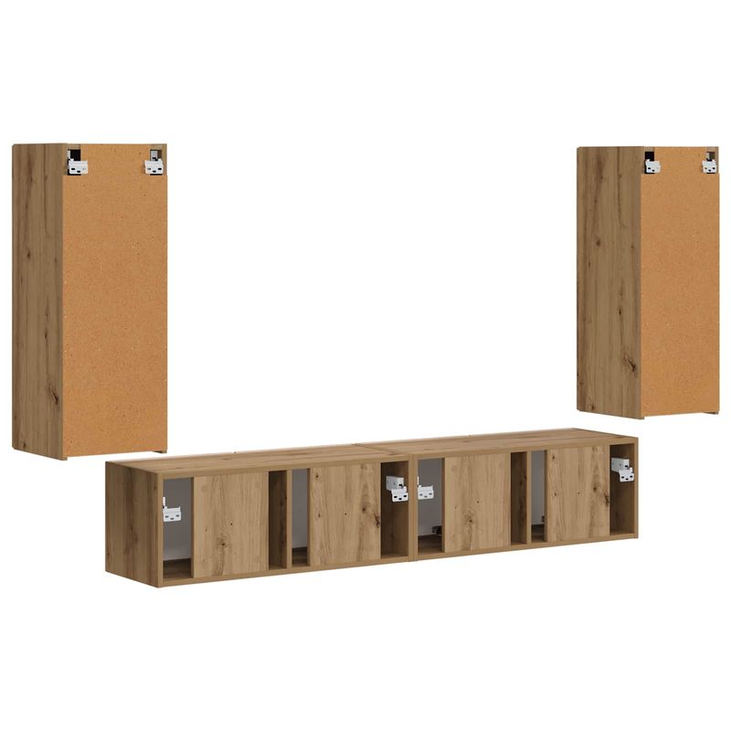 Casa si Gradina - Mobilier - Seturi de mobilier - Seturi living - Set de mobilier Stejar Artizanal 78,5 x 30 x 29,5 cm - Infinity.ro