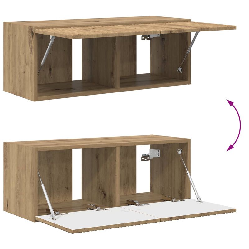 Casa si Gradina - Mobilier - Seturi de mobilier - Seturi living - Set de mobilier Stejar Artizanal 78,5 x 30 x 29,5 cm - Infinity.ro